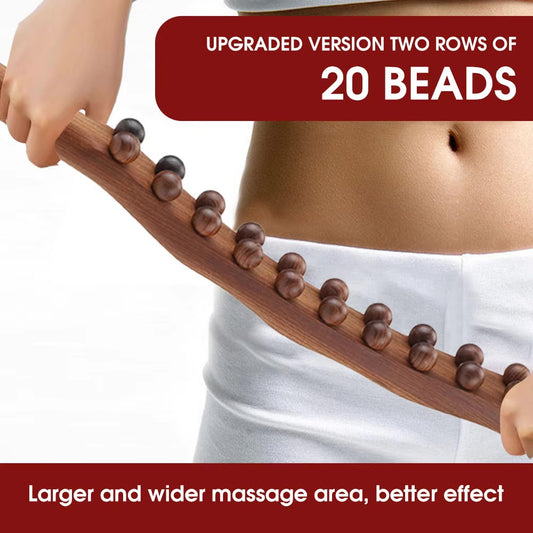 ✅Wooden Massager with 20 beads( 5 Years Guarantee)