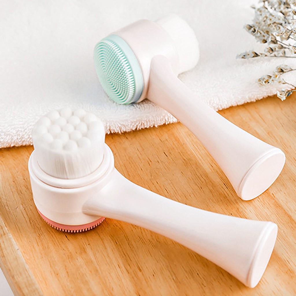 Double Sided Acne and Black Head Cleansing Facial Brush Massager