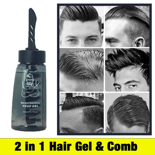 ✅Premium Quality Hair Gel and Comb( 100% Cash Back Guarantee)
