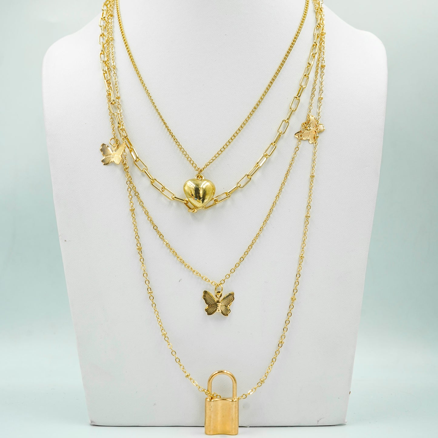 Trendy 4Layers Choker Necklace For Women(Code:N10)