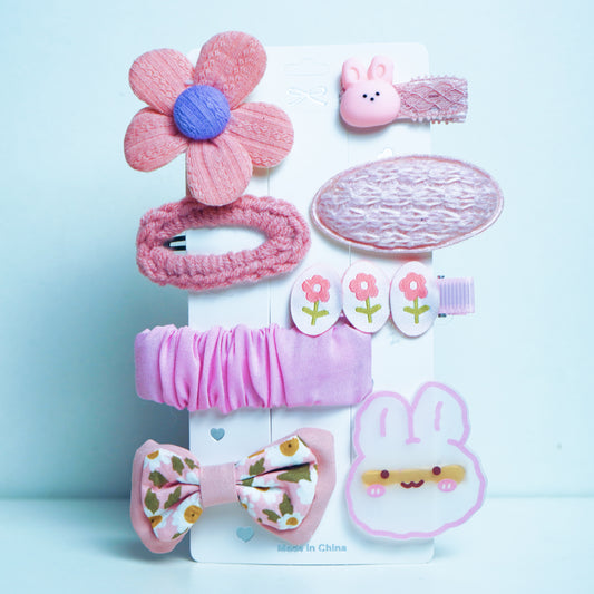 Buy Purple, Pink Hair Clips Collection | Cute Design | 8 pcs in 1 packet | B15