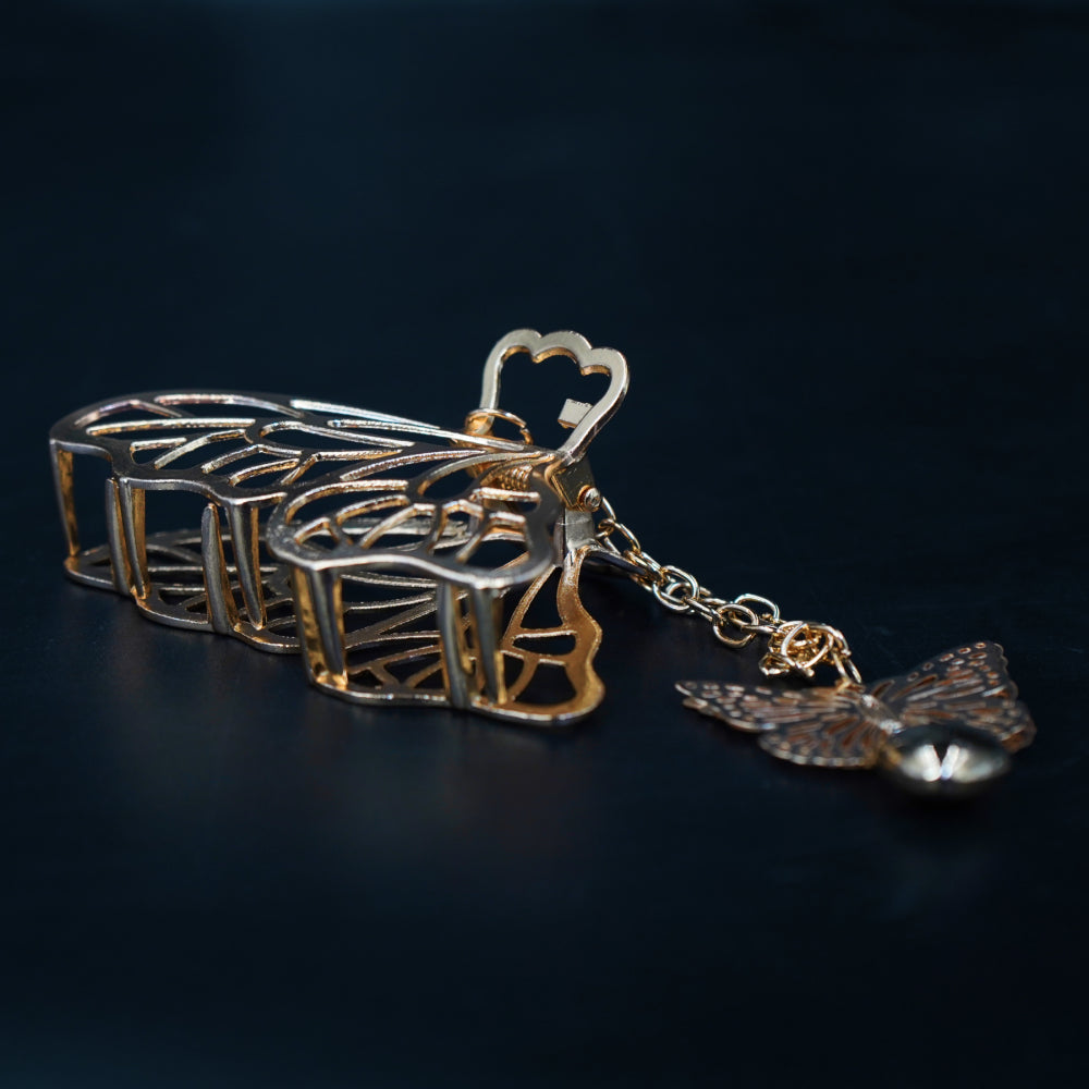 Golden Butterfly Hair Clips |  Trendy Clips For Women| Aurora