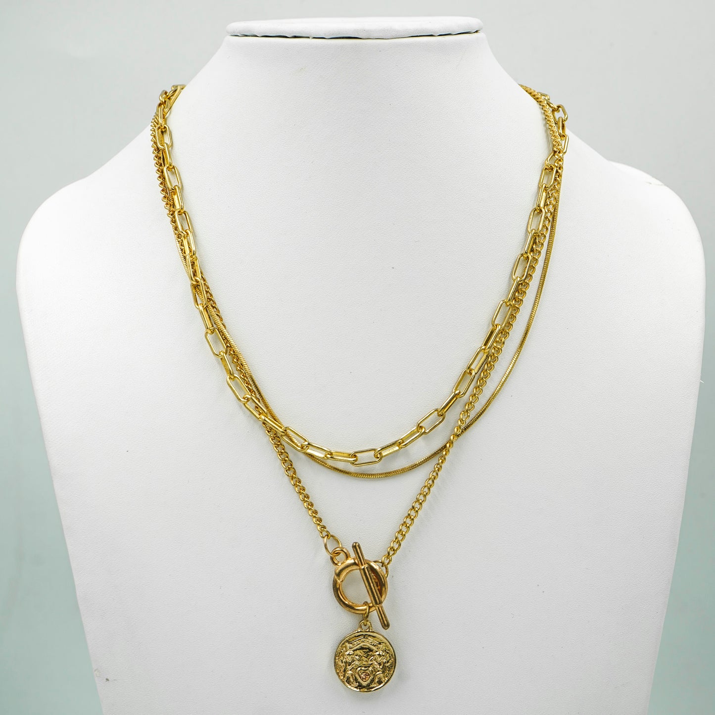 Trendy Golden Choker Necklace For Women(Code:N03)