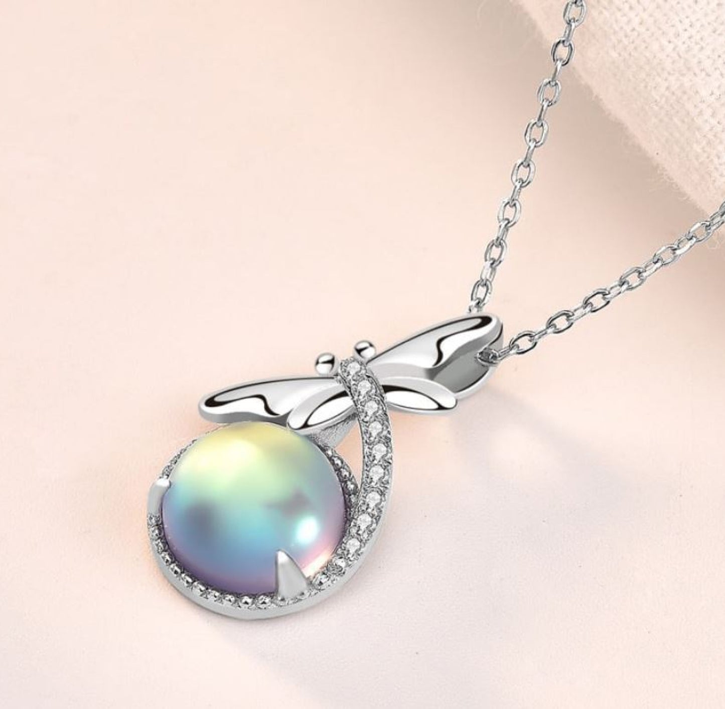 Aurora Dragonfly Necklace