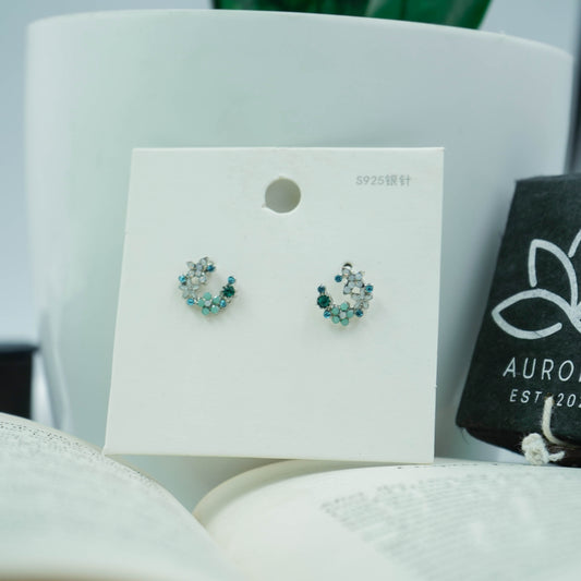 Blue Flower Earrings For Women(Code:E53)