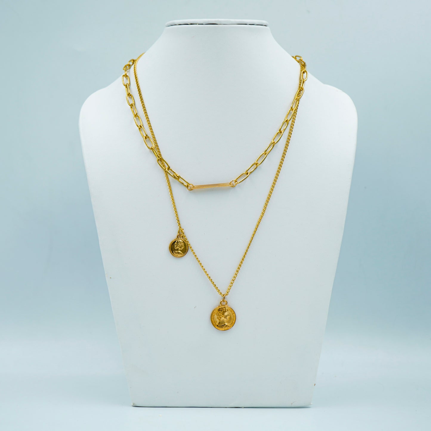 Trendy  2Layers Choker Necklace For Women(Code:N08)