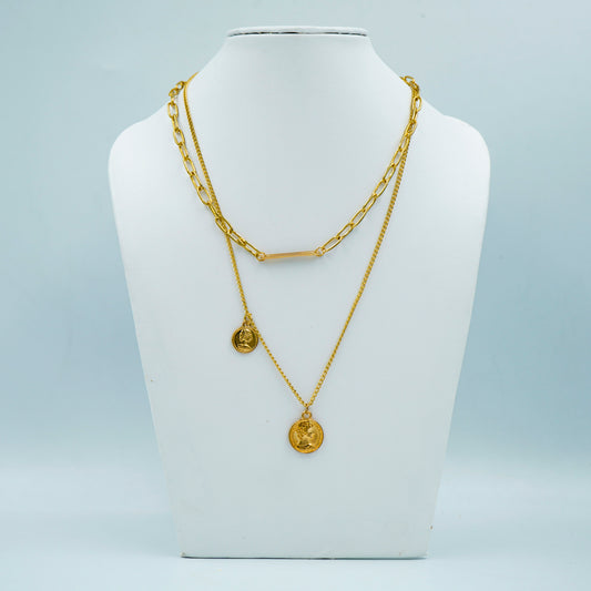 Trendy  2Layers Choker Necklace For Women(Code:N08)