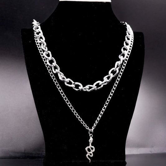 Trendy 2Layers Choker Necklace For Women(Code:N14)