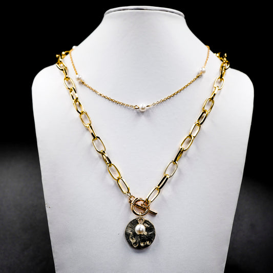 Trendy 2Layers Choker Necklace For Women(Code:N16)