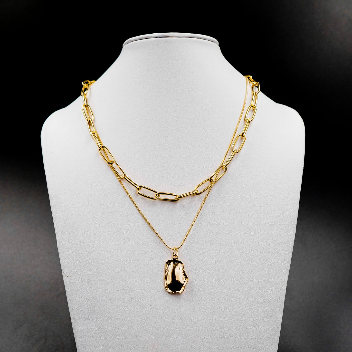 Trendy 2Layers Choker Necklace For Women(Code:N18)