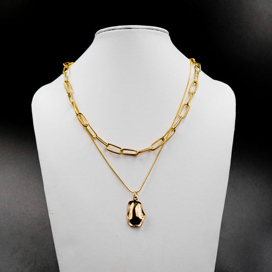 Trendy 2Layers Choker Necklace For Women(Code:N18)