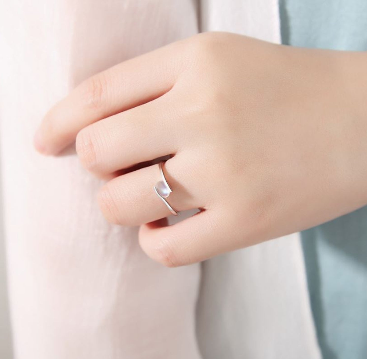 Rainbow Moonstone Ring