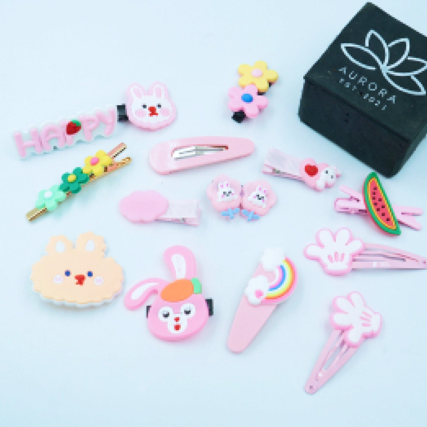 Buy Pink Hair Clips | Kids Collection | Simple Design | 14 pcs in 1 packet | B19