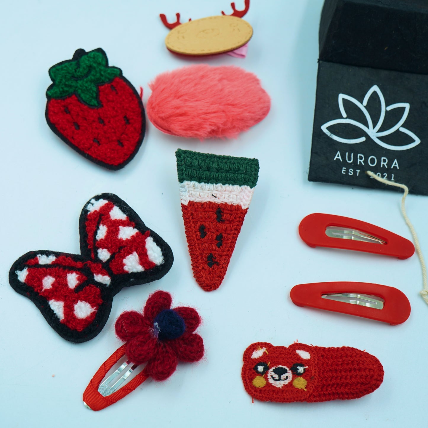 Buy Aurora Kids Hair Clips Collection | Fruits Design | 10 pcs in 1 packet | B37