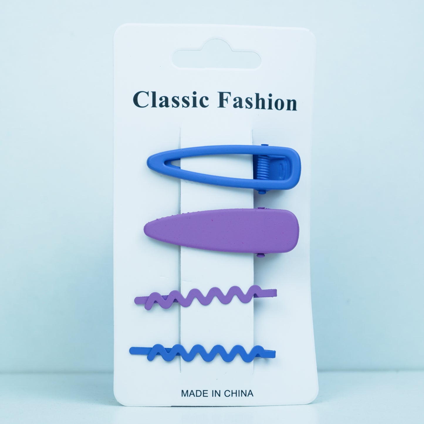 Buy Purple, Blue Hair Clips | Kids Collection | Simple Design | 4 pcs in 1 packet | B3
