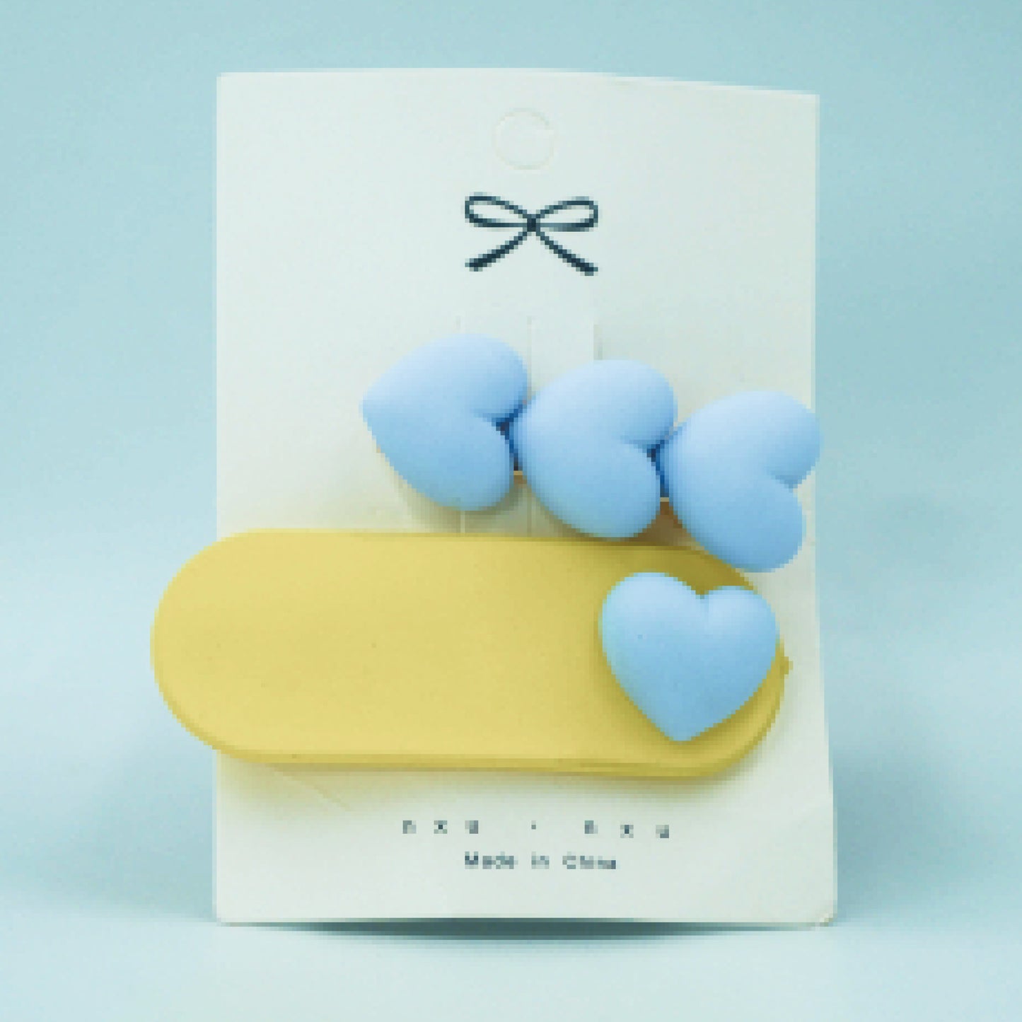 Buy Blue Hair Clips Collection | Love Design | 2 pcs in 1 packet | B8