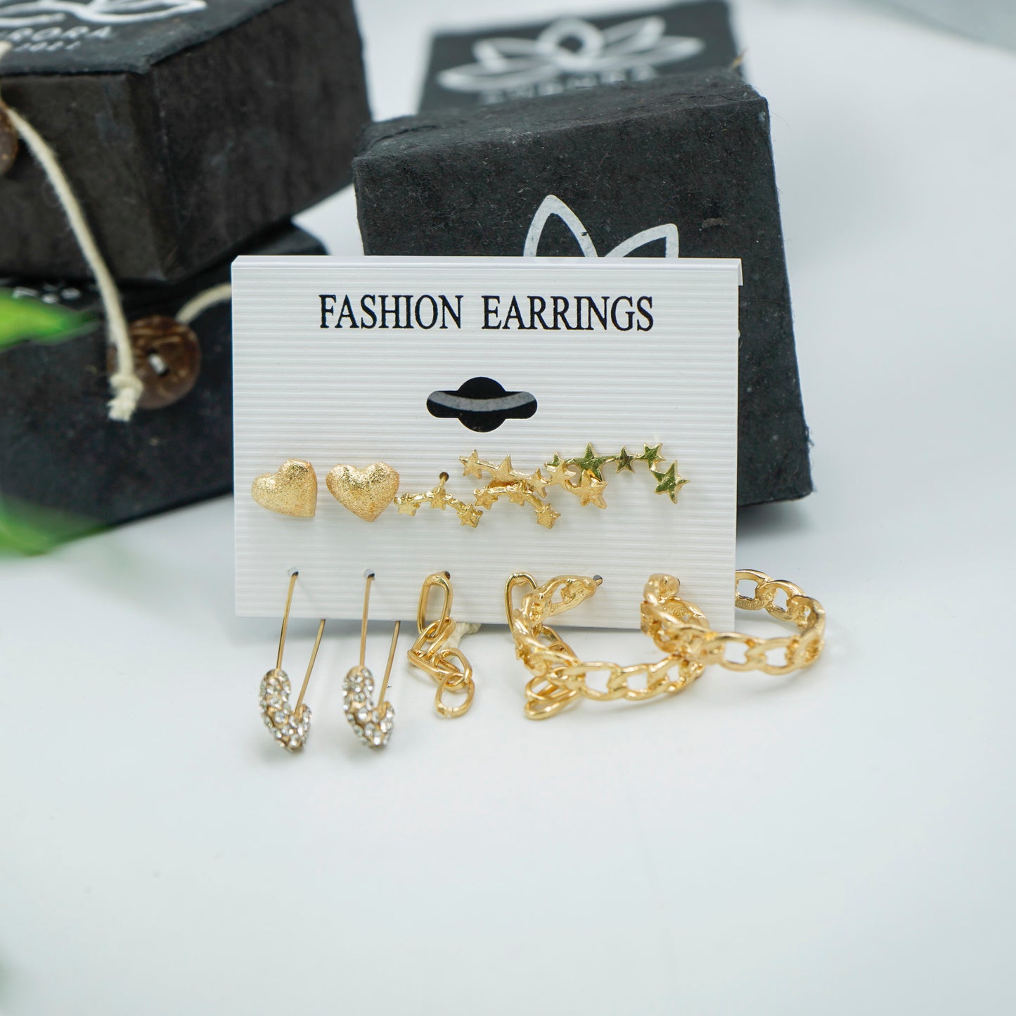 Golden Earrings For Women(Code:E121)