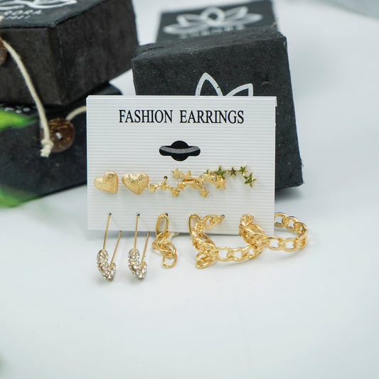 Golden Earrings For Women(Code:E121)